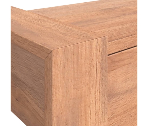 Mesa consola de madera maciza de teca 90x35x75 cm