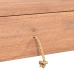 Mesa consola de madera maciza de teca 90x35x75 cm