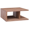 vidaXL Mesa de centro de madera maciza de teca 170x70x30 cm