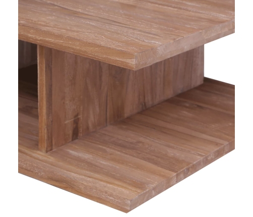 vidaXL Mesa de centro de madera maciza de teca 170x70x30 cm