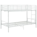 vidaXL Cama litera de metal blanca 90x200 cm