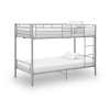 Cama litera de metal gris 90x200 cm