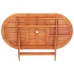 Mesa de jardín plegable madera maciza de eucalipto 160x85x74 cm