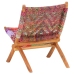 Silla chindi plegable de tela multicolor