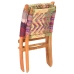 Silla chindi plegable de tela multicolor