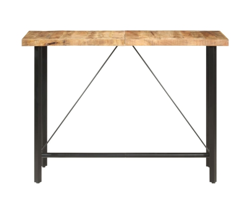 Mesa de bar madera maciza de mango rugosa 150x70x107 cm