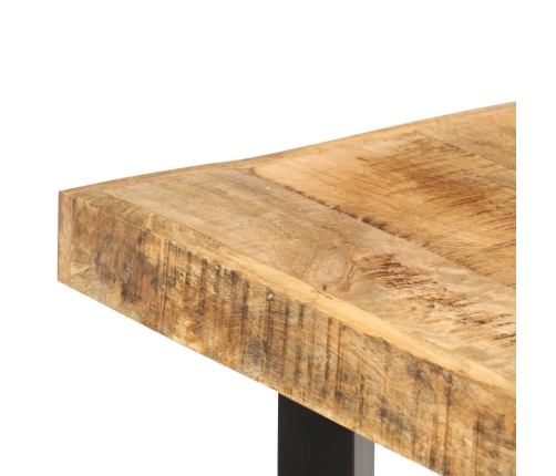 Mesa de bar madera maciza de mango rugosa 150x70x107 cm