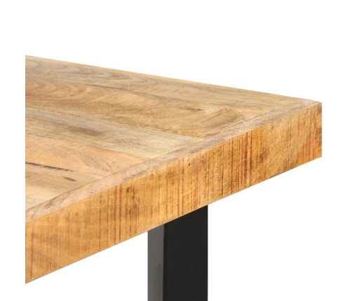 Mesa de bar madera maciza de mango rugosa 180x70x107 cm