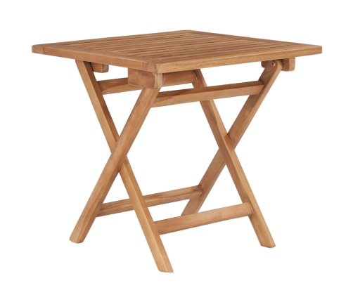 Mesa de jardín plegable madera maciza de teca 45x45x45 cm