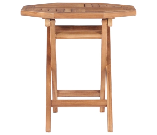 vidaXL Mesa de jardín plegable madera maciza de teca 45x45x45 cm