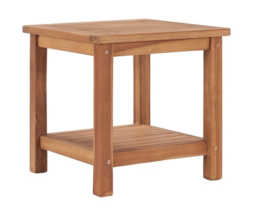 vidaXL Mesa de centro de madera maciza de teca 45x45x45 cm