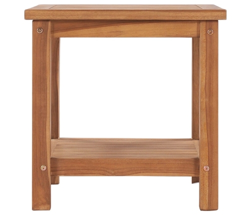 vidaXL Mesa de centro de madera maciza de teca 45x45x45 cm