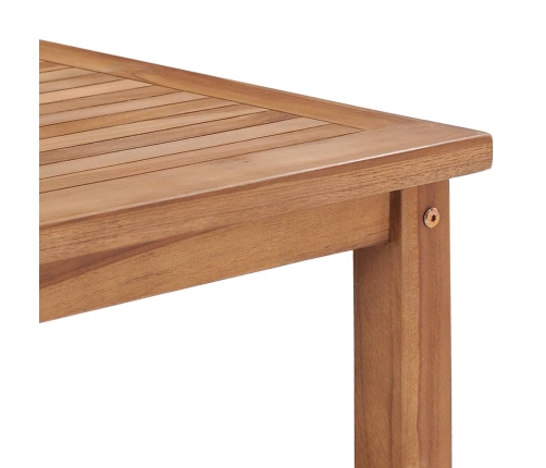 vidaXL Mesa de centro de madera maciza de teca 45x45x45 cm