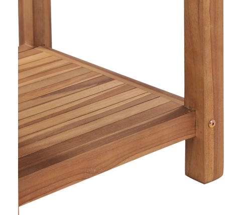 Mesa de centro de madera maciza de teca 45x45x45 cm