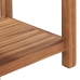 vidaXL Mesa de centro de madera maciza de teca 45x45x45 cm