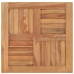 Superficie de mesa de madera maciza de teca 60x60x2,5 cm