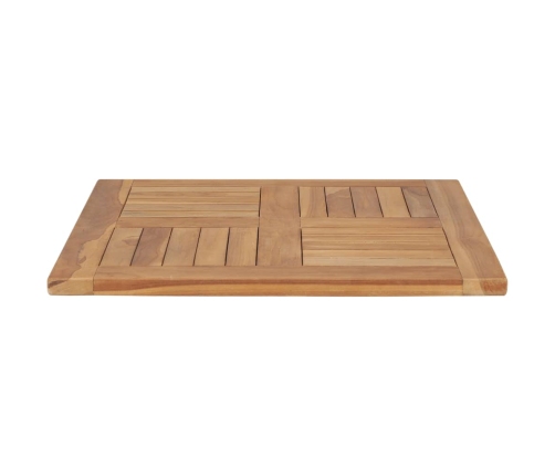 Superficie de mesa de madera maciza de teca 60x60x2,5 cm