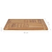 Superficie de mesa de madera maciza de teca 60x60x2,5 cm