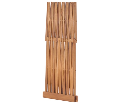 Taburete plegable de madera maciza de teca 40x32x45 cm