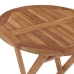 vidaXL Mesa de jardín plegable madera maciza de teca 60 cm