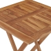 Mesa plegable de jardín madera maciza de teca 60x60x75 cm