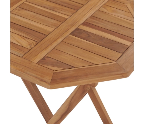 Mesa plegable de jardín madera maciza de teca 60x60x75 cm