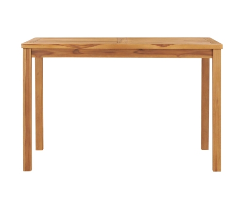 Mesa de comedor para jardín madera maciza de teca 120x70x77 cm