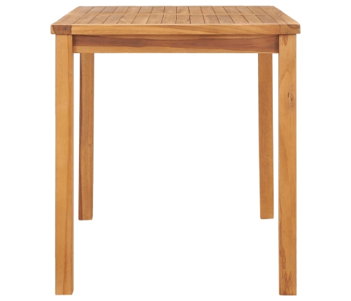 Mesa de comedor para jardín madera maciza de teca 120x70x77 cm