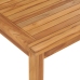 Mesa de comedor para jardín madera maciza de teca 120x70x77 cm