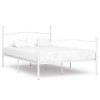 Estructura cama con somier sin colchón metal blanco 120x200 cm