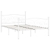 Estructura cama con somier sin colchón metal blanco 120x200 cm