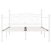 Estructura de cama con somier metal blanco 160x200 cm