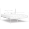 Estructura de cama con somier metal blanco 180x200 cm