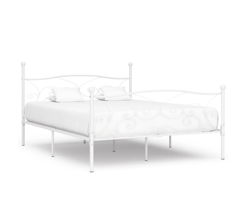 Estructura de cama con somier metal blanco 180x200 cm