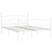 Estructura de cama con somier metal blanco 180x200 cm