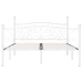 Estructura de cama con somier metal blanco 180x200 cm