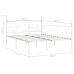 Estructura de cama con somier metal blanco 180x200 cm