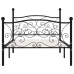 Estructura de cama con somier metal negro 90x200 cm