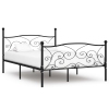 Estructura de cama con somier metal negro 120x200 cm