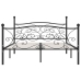 Estructura de cama con somier metal negro 200x200 cm