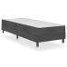 Cama box spring tela gris 80x200 cm