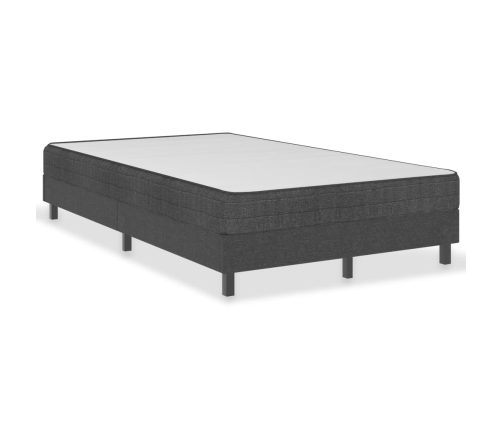 Estructura de cama box spring tela gris 120x200 cm