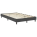 Estructura de cama box spring tela gris 120x200 cm