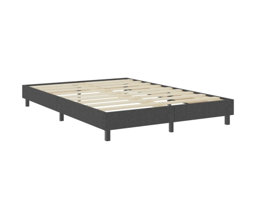 Estructura de cama Box Spring tela gris 140x200 cm