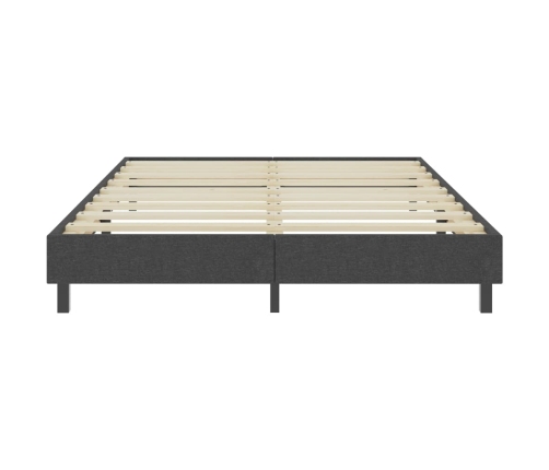 Estructura de cama Box Spring tela gris 140x200 cm