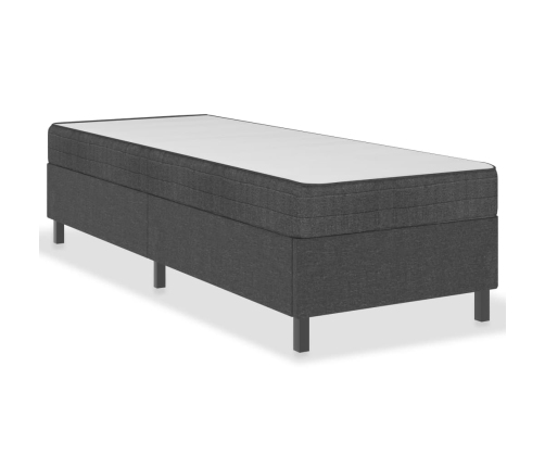 vidaXL Estructura de cama Box Spring tela gris 80x200 cm