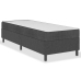 vidaXL Estructura de cama Box Spring tela gris 80x200 cm