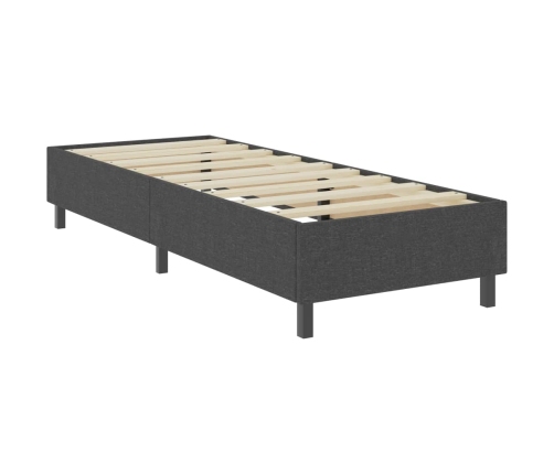 vidaXL Estructura de cama Box Spring tela gris 80x200 cm