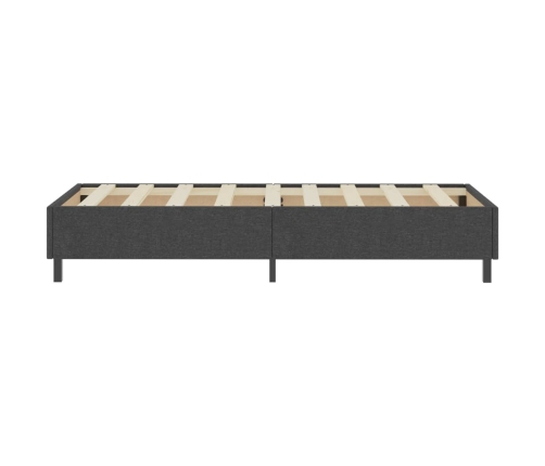 vidaXL Estructura de cama Box Spring tela gris 80x200 cm