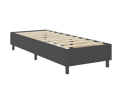 vidaXL Estructura de cama Box Spring tela gris 100x200 cm